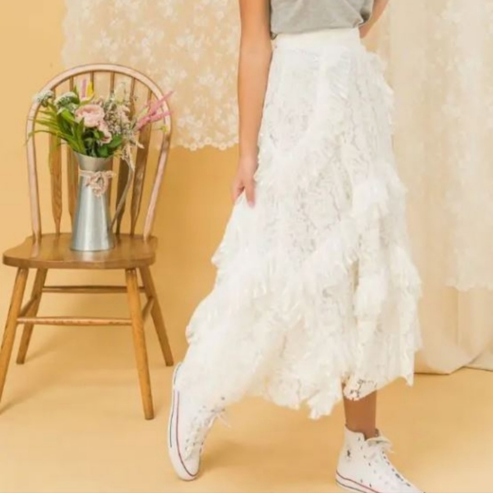 Boho lace skirt